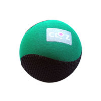 ヘルメット潜水 クロッツ やわらか健康ボール 丸型 ブラック×グリーン 10個入 HC-035 1ケース(10個) 61-9950-71（直送品）