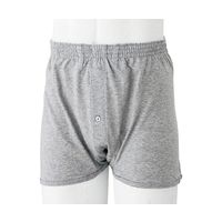 ケアファッション 紳士ニットトランクス 杢グレー M 01860-01 1枚 61-7382-13（直送品）