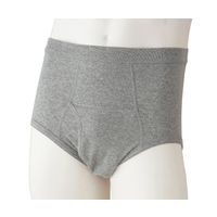 ケアファッション 紳士ブリーフ 杢グレー L 38294-02 1枚 61-7382-17（直送品）