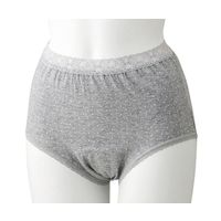 ケアファッション 婦人ショーツ グレー L 38160-12 1枚 61-7378-10（直送品）