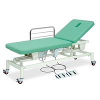高田ベッド製作所 有孔F型キャスター付2M電動ベッド 幅60×長さ180×高さ45~83cm メディグリーン TB-1012U 1個（直送品）