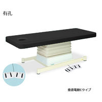 高田ベッド製作所 有孔垂直電動Eタイプ 幅70×長さ190×高さ46~79cm 黒 TB-762U 1個 61-5851-46（直送品）