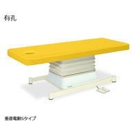 高田ベッド製作所 有孔垂直電動Sタイプ 幅55×長さ180×高さ46~79cm イエロー TB-491U 1個 61-5854-06（直送品）