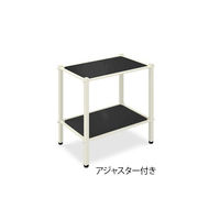 高田ベッド製作所 LSワゴン(アジャスター付き) 幅55×奥行36×高さ65cm 黒 TB-1010-02 1台 62-8624-36（直送品）