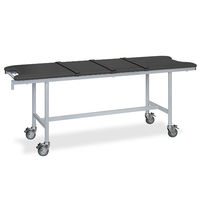 高田ベッド製作所 アルミストレッチャー100(ベルト付き) 幅65×長さ180×高さ85cm 黒 TB-1351 1個 62-5029-49（直送品）