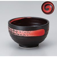 アースモス 美濃焼 丼 朱嵐黒御影4.2多用丼 （6個入）（直送品）