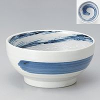 アースモス 美濃焼 丼 粉引青流5.5釜上丼 （4個入）（直送品）