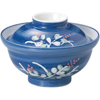 アースモス 美濃焼 蓋丼 ルリ巻萩蓋丼 （5個入）（直送品）