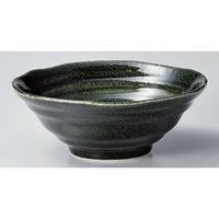 アースモス 美濃焼 反丼 黒織部6.0彩鉢 （7個入）（直送品）