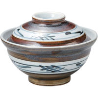 アースモス 美濃焼 蓋丼 サビ井桁蓋丼 （3個入）（直送品）