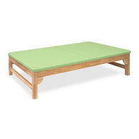 高田ベッド製作所 モクマットホーム 幅120×長さ200×高さ45cm レッド TB-786 1個 63-2685-46（直送品）