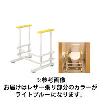 高田ベッド製作所 トイレ補助手すり 幅60(内寸49)×奥行46×高さ64cm ライトブルー TB-1426 1個 63-2700-61（直送品）