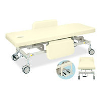 高田ベッド製作所 有孔電動Gカイザー 幅60×長さ180×高さ45~83cm クリーム TB-1125U 1個 63-0383-98（直送品）