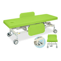 高田ベッド製作所 有孔電動Gカイザー 幅70×長さ190×高さ45~83cm 抹茶 TB-1125U 1個 63-0384-87（直送品）