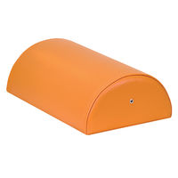 高田ベッド製作所 カラー半円マクラ(大) 幅37×奥行27×高さ12cm ライムグリーン TB-77C-07 1個 63-0187-55（直送品）