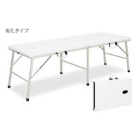 高田ベッド製作所 有孔トライ 幅70×長さ190×高さ65cm 白 TB-252U 1個 63-0182-28（直送品）