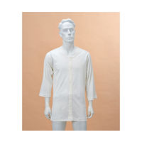 神戸生絲 紳士前開き7分袖(ボタン式) S No.1V 1枚 63-1284-74（直送品）