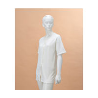 神戸生絲 婦人前開き5分袖(ボタン式) L No.51V 1枚 63-1284-88（直送品）