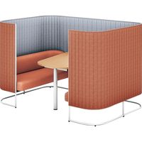 【組立設置込】コクヨ インフレーム ソファースクリーンブース 4人用 幅2130×奥行1430×高さ1350mm SN-TS413WMP2GN0TNN（直送品）