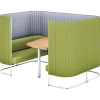 【組立設置込】コクヨ インフレーム ソファースクリーンブース 4人用 幅2130×奥行1430×高さ1350mm SN-TS413WMP2GNL9NN（直送品）