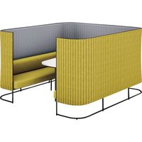 【組立設置込】コクヨ インフレーム ソファースクリーンブース 6人用 幅2130×奥行2330×高さ1350mm SN-TS613BMAWGN1SNN（直送品）