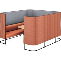 【組立設置込】コクヨ インフレーム ソファースクリーンブース 6人用 幅2130×奥行2330×高さ1350mm SN-TS613BMP2GN0TNN（直送品）