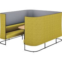 【組立設置込】コクヨ インフレーム ソファースクリーンブース 6人用 幅2130×奥行2330×高さ1350mm SN-TS613BMP2GN1SNN（直送品）