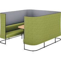 【組立設置込】コクヨ インフレーム ソファースクリーンブース 6人用 幅2130×奥行2330×高さ1350mm SN-TS613BMP2GNL9NN（直送品）