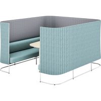 【組立設置込】コクヨ インフレーム ソファースクリーンブース 6人用 幅2130×奥行2330×高さ1350mm SN-TS613WM10GN38NN（直送品）