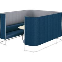 【組立設置込】コクヨ インフレーム ソファースクリーンブース 6人用 幅2130×奥行2330×高さ1350mm SN-TS613WM10GN65NN（直送品）