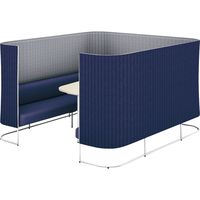 【組立設置込】コクヨ インフレーム ソファースクリーンブース 6人用 幅2130×奥行2330×高さ1350mm SN-TS613WM10GN7ENN（直送品）