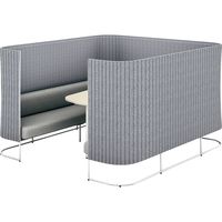 【組立設置込】コクヨ インフレーム ソファースクリーンブース 6人用 幅2130×奥行2330×高さ1350mm SN-TS613WM10GNEDNN（直送品）