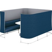 【組立設置込】コクヨ インフレーム ソファースクリーンブース 6人用 幅2130×奥行2330×高さ1350mm SN-TS613WMAWGN65NN（直送品）