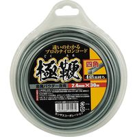 高芝ギムネ製作所 極鞭ナイロンコード2.4mm 四角 金属パウダー含有 30m HTA30（直送品）