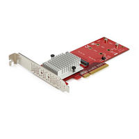 M.2 PCIe SSDアダプタカード／PCIe／2スロット　PEX8M2E2　1個　StarTech.com（直送品）