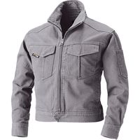 HOOH 長袖ブルゾン 6403-7グレー 5L 村上被服 1着（直送品）