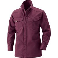 HOOH 長袖シャツ 6407-53ワイン LL 村上被服 1着（直送品）