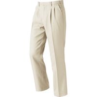 HOOH ツータックパンツ 664-ベージュ 73 村上被服 1着（直送品）