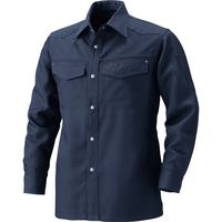 HOOH シャツ 8407-1ネイビー 5L 村上被服 1着（直送品）