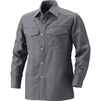 HOOH シャツ 8407-7グレー 4L 村上被服 1着（直送品）