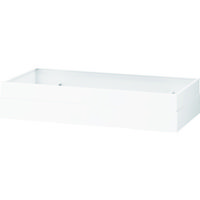 トラスコ中山 TRUSCO ユニット型壁面書庫 D400 笠木 H100~180 W色 UFW-1018CK 1台 161-2540（直送品）