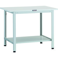 トラスコ中山 TRUSCO 軽荷重作業台(200kg)AO型 900X600XH740 下棚2枚付 ホワイト色 AO-0960LT2 1台（直送品）