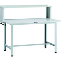 TRUSCO 軽荷重作業台(200kg)AO型 1200X600XH1044(全高) 上棚付 ホワイト色 AO-1260YURB 1台（直送品）