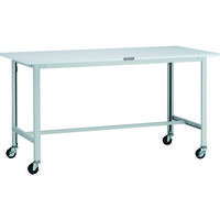 TRUSCO 軽荷重作業台(100kg)AO型 1500X750XH809 φ75キャスター付 ホワイト色 AO-1575C75 1台（直送品）