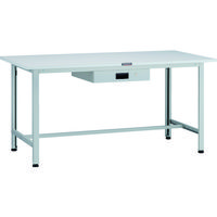 TRUSCO 軽荷重作業台(200kg)AO型 1500X600XH740 薄型1段引出付 ホワイト色 AO-1560UDK1 1台（直送品）
