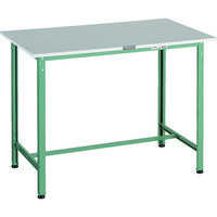 TRUSCO 軽荷重立作業台(300kg)HAE2型 RoHS2対応天板 1200X750XH900 グリーン色 HRAE2-1200 1台（直送品）