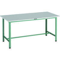 TRUSCO 軽荷重作業台(300kg)RAE2型 RoHS2対応天板 1500X600XH740 グリーン色 RAE2-1560 1台（直送品）