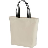 キャブ United Athle（ユナイテッドアスレ） 1460-01 トートバッグ ナチュラル/ブラック＆ホワイトL 1包（10枚入）（直送品）