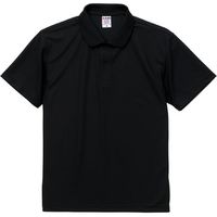 キャブ United Athle（ユナイテッドアスレ） 2020-01 ポロシャツ ブラック L 1包（3枚入）（直送品）