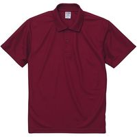 キャブ United Athle（ユナイテッドアスレ） 2020-01 ポロシャツ バーガンディ 3L 1包（3枚入）（直送品）